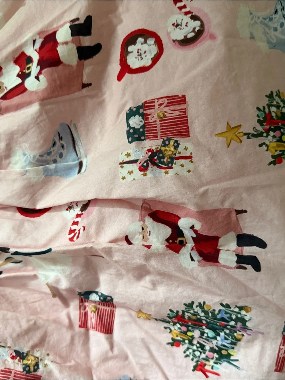 Pink Chicken Girls Christmas Pink Smocked Dress